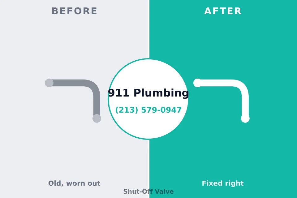 Before and after: plumbing repair Fortuna Foothills, AZ